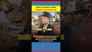 The Most Honest Leader? 🇳🇵 Home Minister Sudan Gurung Demolishes Own Property! #trending