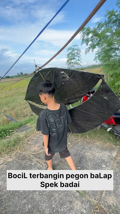 Bocil bocil terbangin layangan pegon badap spek badai
