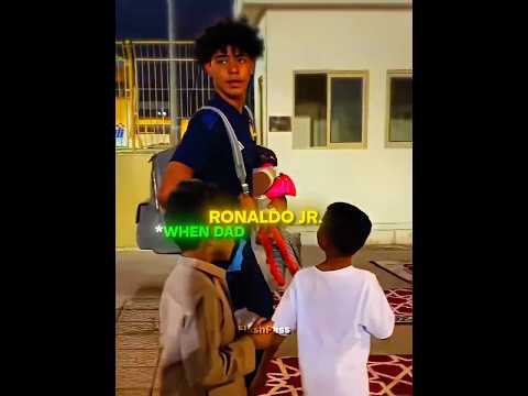 Ronaldo Jr. When Dad Is Watching😳🥶