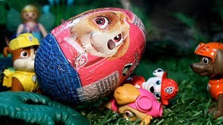 PAW PATROL y el HUEVO GIGANTE! EASTER EGGS Patrulla canina patrulla de cachorros para niños