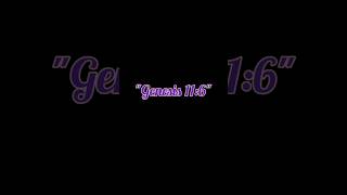 "Genesis 11:6" | Holy Bible | Bible Verse