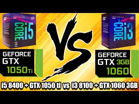 i3 8100 + GTX 1060 3gb vs i5 8400 + GTX 1050 ti - PC Gaming Build Comparison on 13 Games - 1080p