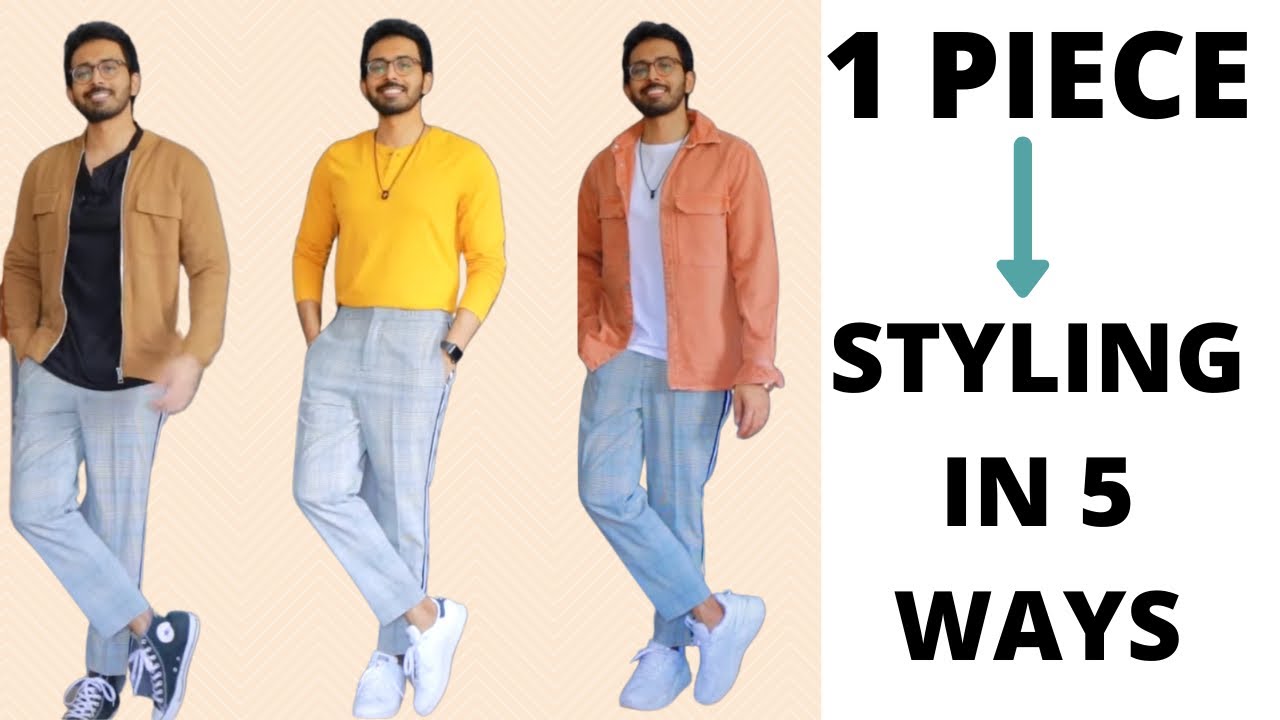 How to style Checked pants| Simple & Practical outfits for Indian men ...