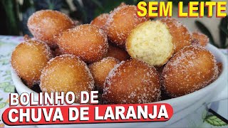 COM APENAS 1 OVO E SEM LEITE BOLINHO DE CHUVA DE LARANJA SUPER SEQUINHO FACIL E 