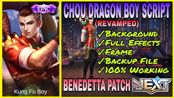 CHOU EPIC SKIN SCRIPT WITH BACKGROUND | BENEDETTA PATCH | PARDZ GAMING