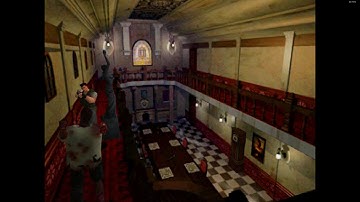 Resident Evil 1 (PSX) - CRT Reshade Test - Duckstation Emulator