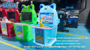 EPARK Mini Game League of legends video arcade machine fun shooting games kids coin pusher game