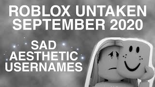 Roblox Aesthetic Sad Untaken Usernames September 2020 Bxbyoasis Youtube - tumblr roblox usernames