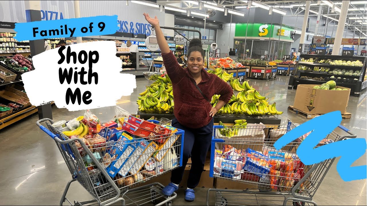 WALMART GROCERY SHOPPING AND HAUL FOR LARGE FAMILY || MOM OF 7!!