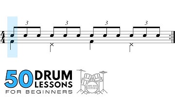 Lesson 26: Eighth Note Triplets | 50 Drum Lessons For Beginners