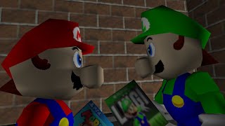 SM64: Mario Promotes Super Mario on ps4 but gets interrupted by Beta Luigi