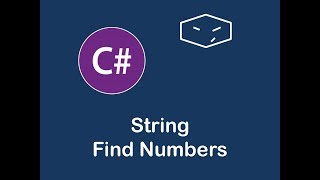 string find numbers in c#