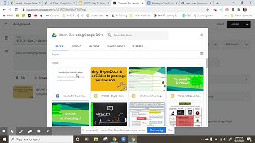 Adding G Classroom assignment links to hyperdocs