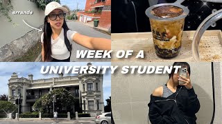 realistic week of a university student 🌱