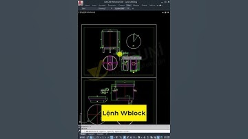 Cách sử dụng lệnh Wblock để lưu đối tượng dưới dạng file riêng #vadunishort #autocad #họcautocad