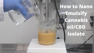 How To Nano Emulsion Tutorial