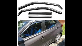 Install Voron Glass in-channel rain guards/wind deflectors. Nissan Kicks 2019-2024