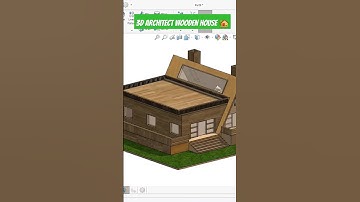 Modern wooden house design in Solidworks #shorts #solidworks #youtubeshorts #engineering