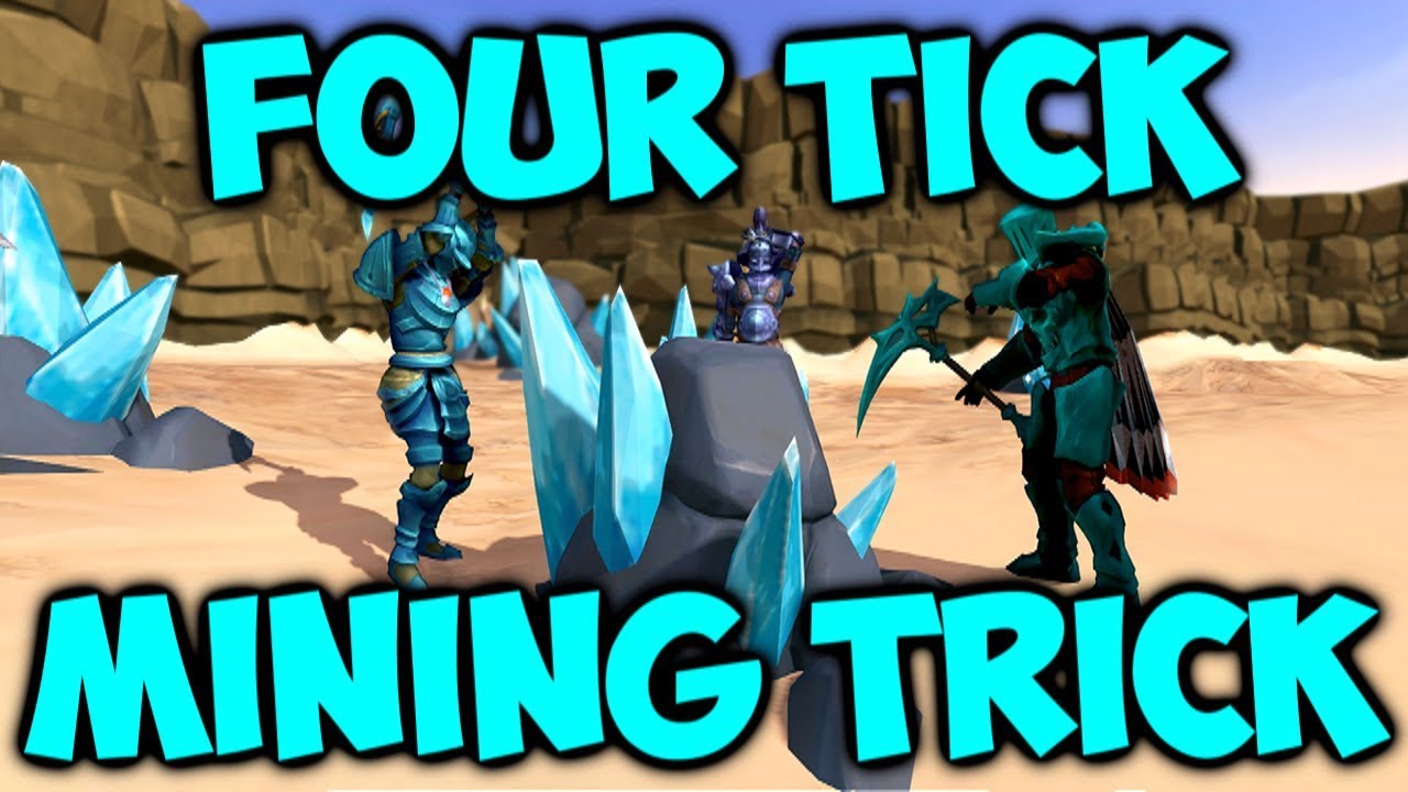 runescape - 4 tick mining trick | rockertunities