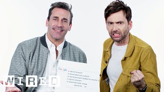 Jon Hamm \& David Tennant Answer the Web's Most Searched Questions | WIRED