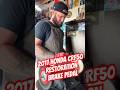 Honda CRF50 Restoration - Brake Pedal grind and polish #honda #crf #crf50 #pitbike #dirtbike