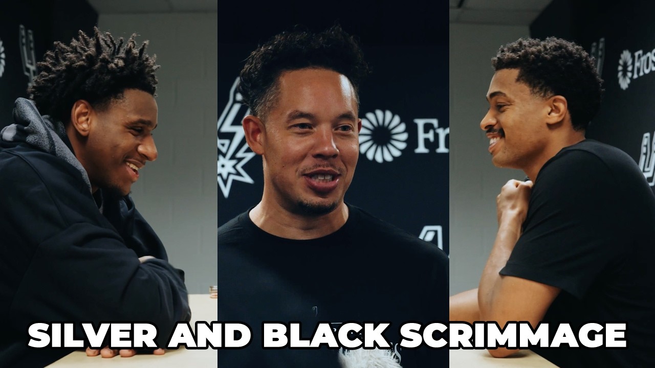Full 26-27 San Antonio Spurs Silver and Black Open Scrimmage Media Availability