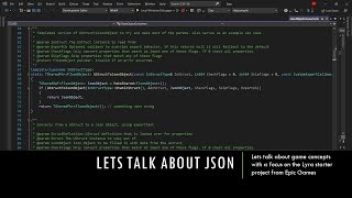 Lets Talk About JSON / Database API calls