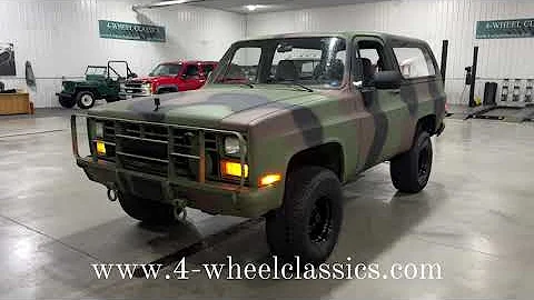 SOLD!!  1984 CHEVY K5 MILITARY BLAZER (M1009 CUCV) FROM MONTANA BASE!