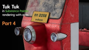 Tuk Tuk texturing in Substance Painter - Part 4