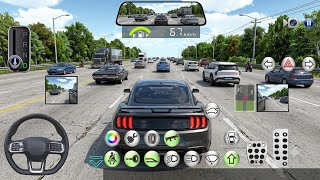 New black Nissan GTR driving in traffic -3d car driving games 2026 - android ios games  screenshot 4