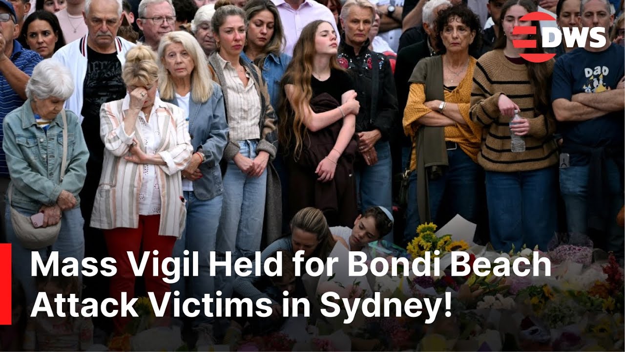 JUST IN: Australia Holds Vigil at Bondi Beach to Honour Victims of Hanukkah Shooting | AB1Z