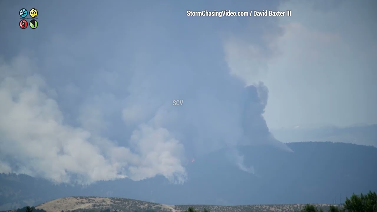 Large Wildfire Erupts West Of Loveland, Colorado - 7/29/2024