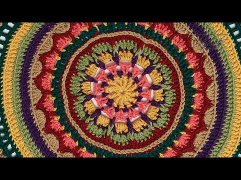Crochet Mandala Stitch Along: Rnds 1 - 10 | INTERMEDIATE | The Crochet Crowd