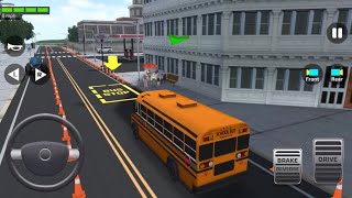 School Bus Simulator Driver 3D | iOS / Android Mobile Gameplay screenshot 4