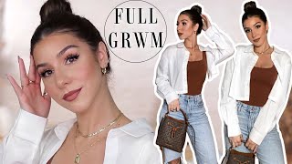 FULL GRWM | THOUGHTS ON TURNING 34 AND OPENING UP! Makeup, Hair &amp; Outfit