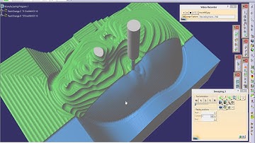 CATIA CNC Machining simulation of woman head model