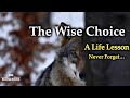 Wise goat and wolf story  the wise choice  eternal drishti   life lesson