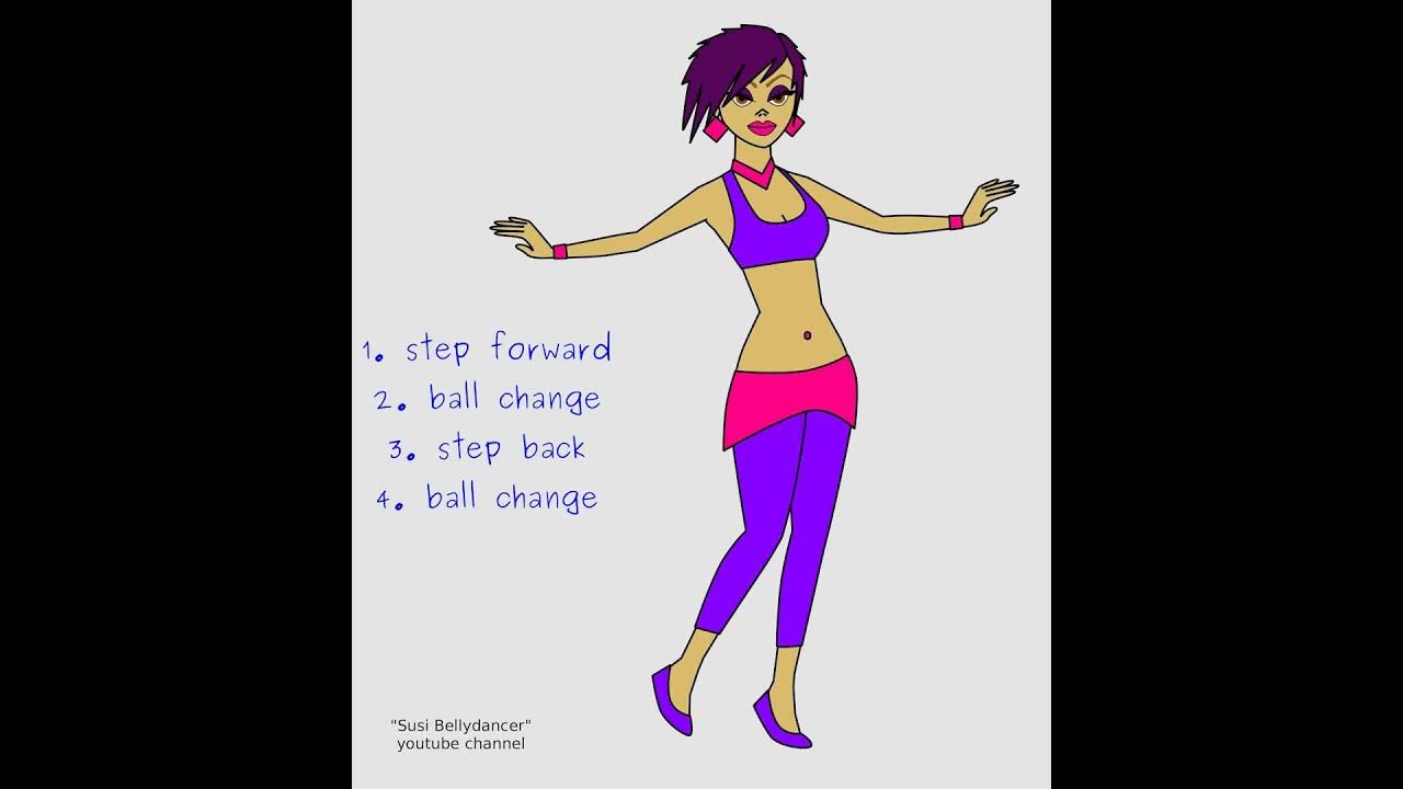 Susi belly dance How to do stepball change YouTube