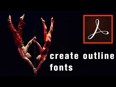 How to outline text in Adobe Acrobat | Convert Fonts to Curves - PDF