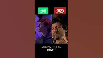 Thumbnail of Gotye 2011 vs 2020 performance. somebody i used to know