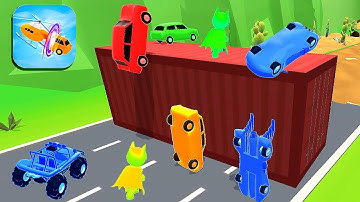SHAPE SHIFTING🏃‍♂️🚗🚲🚦All Levels Gameplay Walkthrough Android,ios max WDJ5D