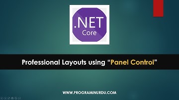 C# .NET Core Tutorials In Urdu & Hindi - How to create Professional Layout using Panel control