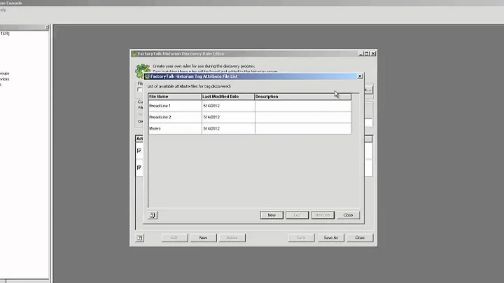 Tag Auto Discovery in FactoryTalk Historian SE