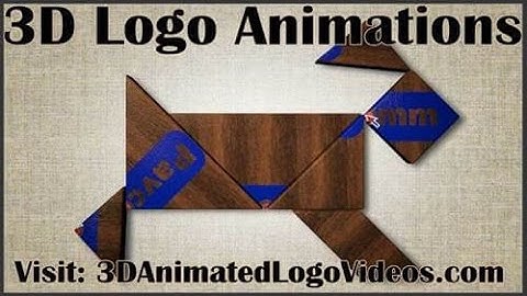 3D Animated Logo Videos - Tangram template