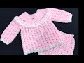 Jersey a crochet para bebe con cubre pañal, Abrigo o suéter a crochet o ganchillo paso a paso FACIL