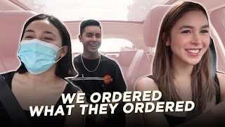 ORDERING WHAT THE PERSON IN FRONT OF US ORDERED | Julia Barretto