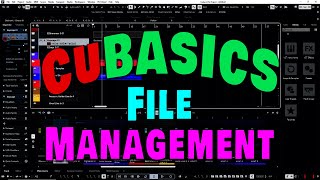 Cu(Basics) - Cubase File Management - saving files the right way!