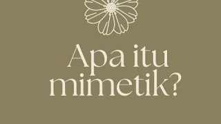 #4  Teori Mimetik pada puisi " Malam Hujan" karya SAPARADI  DJOKO DAMANO