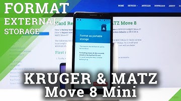 How to Format SD Card in Kruger & Matz Move 8 - Erase All Data from SD Card