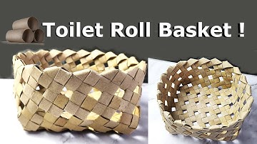 How to Make a Basket Using Toilet Paper Rolls